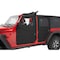 Bestop Jeep Doors Full 2-Piece Fabric Doors For Jeep 2020-2024 Gladiator Clear Vinyl Front Pair 51750-35 - alternate 1